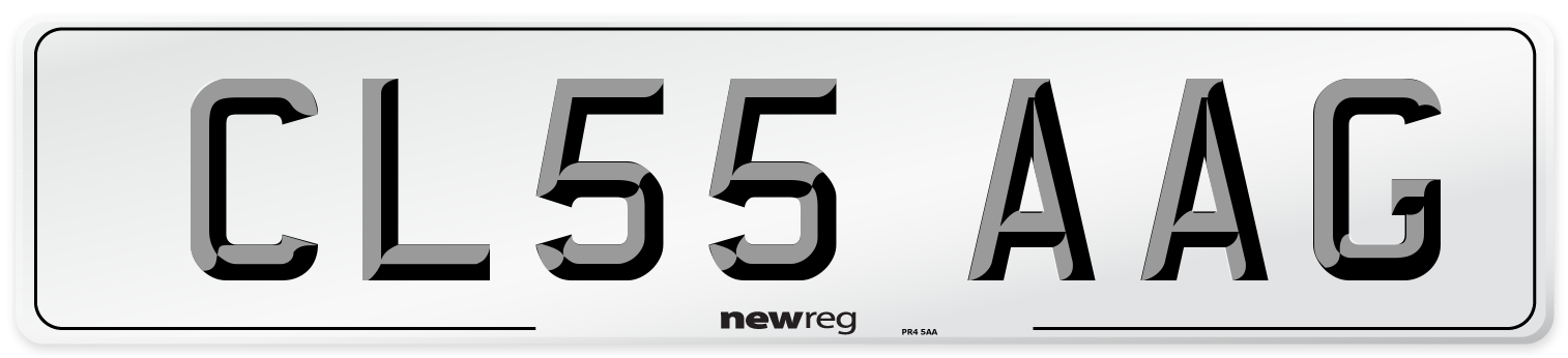 CL55 AAG Number Plate from New Reg